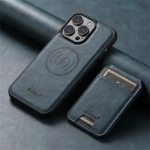 Magnetkaardipesa nahast rahakotikotid telefoni&uuml;mbrised iPhone 16 15 14 13 12 Pro Max Plus jaoks iPhone 16 Pro Max tumesinine v&auml;rv