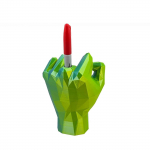 Keskmise s&otilde;rme pliiatsihoidja teie pliiatsiga, 3D-printimine naljakas pliiatsitops, keskmise s&otilde;rme pliiatsihoidja t&ouml;&ouml;lauakaunistus, naljakas naljapliiatsihoidja t&ouml;&ouml;lauakaunistus One Size