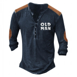 Meeste tr&uuml;kitud T-s&auml;rk v&auml;litingimustes retro n&ouml;&ouml;biga avara pikkade varrukatega topp XXXL