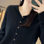 Naiste ka&scaron;miirist sviiter Qinghe ka&scaron;miir 30% ka&scaron;miir 70% vill Naiste s&uuml;gis- ja talvine ka&scaron;miirist pullover pehme ja soe M
