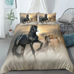 Jooksev hobune 3D voodipesukomplekt King Queen Double Full Twin Single suurus voodipesukomplekt 135x200cm 2pcs