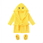 Hooded Bathing Robe for Kids with Shoes Soft Bathrobe Swimming Baby Height 59 cm Height 80 cm