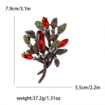 Rasket&ouml;&ouml;stus Retro kividest lilledega pross Mood Kerge Luksus Naiste riided Korsaaž ehten&otilde;el