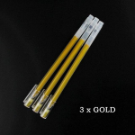 3 tk Suure mahutavusega 0,6 mm Highlighter Sketch Markers White Paint Geel Pliiats Art Marker Manga Painting Fine Liner Pliiats 3pcs gold