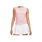 Nike court Dri-Fit Maria triibulise logoga tennise tanktop naistele Valge Punane CI9371-101 XL