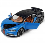 1/32 Bugatti Chiron Sportauto Metallist M&auml;nguasi Sulamist Auto Diecastid ja M&auml;ngus&otilde;idukid Automudel Heli sinine