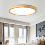 &Uuml;li&otilde;hukesed LED-puidust laevalgustid elutuppa magamistuppa laelamp puidust kinnituslamp modernne akr&uuml;&uuml;lvarjund Diameter -30cm