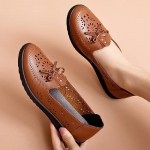 Naiste lamedad suvised naiste ehtsast nahast madala kontsaga kingad, vabaaja lamedad kingad Naiste p&uuml;ksid Pehmed med&otilde;e baleriinikingad 35 beež