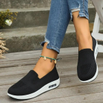 Naiste Loafer Tennis Naiste Ortopeedilised Tossud Vulkaniseeritud Jalan&otilde;ud Naistele V&otilde;rkjas Hingav Platvorm Libisemisega Zapatillas De Mujer 36 must