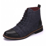 Moodsad Kevad S&uuml;gis Meeste Ankle Boots Vabaaja L&otilde;uend Kingad Paelad Kingad Booties Oxfords Moodsad Nahast Saapad K&otilde;rge S&auml;&auml;rega Meeste Saapad 38 sinine