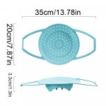 Silikoonist auruti siset&uuml;kk potile, aurutikorv k&auml;epidemetega, toidukindel, kuumakindel, multifunktsionaalne aurutikorv tugeva
