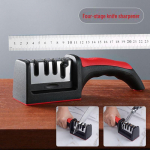 Neljaastmeline noateritaja: Kiire 5-sekundiline k&ouml;&ouml;ginugade ja -k&auml;&auml;ride teritamine peenlihvimise ja mitmek&uuml;lgse terahooldusega.