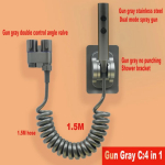 Kahekordse roostevabast terasest pihustusp&uuml;stoli komplekt k&auml;eshoitav bidee pihusti du&scaron;&scaron; k&auml;eshoitav tualett-bideesegisti pihusti du&scaron;&scaron; isepuhastuv G12