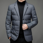Talvine meeste sulejope Slim Fit Meeste Eemaldatava Sallkraega Vabaaja &Uuml;likonnatagi 6XL hall
