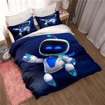 ASTRO BOT Armas multifilmi voodipesukomplekt Tekikomplekt, &uuml;heinimesevoodi King-size voodikomplekt t&auml;iskasvanutele lastele Magamistoa tekikott padjap&uuml;&uuml;r 228x228cm 3pcs