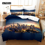 New Yorgi &ouml;&ouml;vaatega voodipesukomplekt Queen-suurusega voodipesukomplekt / tekikott Padjap&uuml;&uuml;ri komplekt Pehme kodutekstiilist voodipesu AU Single(140x210cm)