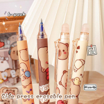 6 tk armsad Capybara geelpliiatsid Kawaii pliiatsikomplekt Kiiresti kuivavad sinised kustutatavad pastakad Kontoritarbed Kawaii esteetilised kirjatarbed