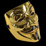 Step Dance Street Dance Mask V karaktermask V n&auml;omask Terror V Mask tantsuballimask One Size kuld