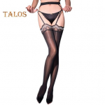 Naiste sukkp&uuml;ksid &Uuml;li&otilde;hukesed l&auml;bipaistvad v&otilde;rk, k&otilde;rge elastsusega k&otilde;rge v&ouml;&ouml;kohaga &otilde;mblusteta libisemisvastane &uuml;hev&auml;rviline pendeldamine kohtingupeol Miniseeliku sobivus must