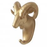 Seinale riputatud v&otilde;tmehoidja konksud kleepuvad riidekonks Loomade vitriinide nagid riided v&otilde;tmed seinale riputada Hoiu sarved riidepuud A kuld