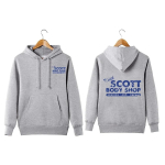 Kapuutsiga pusad Unisex Stile Vintage Keith Scott Body Shop Unisex Kapuutsiga pusad S&uuml;gis Talv Kapuutsiga One Tree Hill Mehaaniline L gray