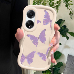 V&auml;rvitud muster Big Wave Edge pehme silikoon materjal Macaron telefoni &uuml;mbris p&otilde;rutuskindel kaitsev kummist &uuml;mbris OPPO Reno Realme jaoks OPPO A92 valge