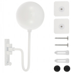 4/1 tk mootorratta kiivrihoidja seinale kinnitatav jalgrattakiivri hoidiku n&auml;idikuhoidja &uuml;he konksuga korkidega, multifunktsionaalne alus