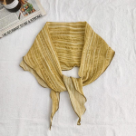 Puuvillane ja linane pehme lips, v&auml;rvitud triibuline teemandikujuline sall naistele suvel, &otilde;huke ja v&auml;rviline kaelakaitsesall peapael 40*120cm ingver