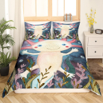 Armas Axolotli Voodipesukomplekt Poistele T&uuml;drukutele Kawaii Roomajad Loomade Tekikate Twin King Suurus Mereelustik Axolotli Tekikate EU single(135x200cm)