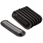 ABS esiv&otilde;re v&otilde;rk Racing Grille Kit Jeep Wrangler JK 2007-2017 jaoks, Ei sobi Overland JK-le matt must v&auml;rv
