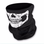 T&auml;iskasvanute Halloweeni skeletikindad ja must keep kost&uuml;&uuml;mikomplekt Skull Face Cloth, One Size