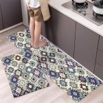 1 tk v&auml;simusvastaseid k&ouml;&ouml;givaipu, boheemlasliku mustriga veekindlat libisemiskindlat paksu polsterdusega k&ouml;&ouml;gimatti, vastupidavat mugavat seisumatti k&ouml;&ouml;gile 40*60cm+40*120cm（2Pcs）