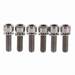 M5 x 18 mm titaanist jalgratta varre kruvid poldid koos vaherattaga 6 tk.(vikerkaar)