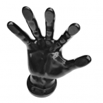 Seinale kinnitatav jalgpalli pallihoidja Lihtne paigaldada mitmeotstarbeline k&auml;sitsi kujuline korvpalli jalgpalli v&otilde;rkpalli vitriin must