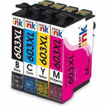 Cartouches d'encre - Starink - 603XL - Multi-couleurs - Pack de 4 - Compatible Epson Workforce