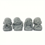 Buddha kuju v&auml;ikesed budistlikud mungad Tiibeti budismi kujukesed Zen-aia kaunistus meditatsiooniks kodu akvaariumi kaunistus