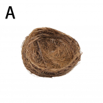 Uus &uuml;mmargune rotangist linnupesa lihav&otilde;ttep&uuml;hade ajal k&auml;sitsi valmistatud k&auml;sit&ouml;&ouml;simulatsiooni rekvisiidid Linnupesa sisekujundusega linnumaja C3H0 brown-A