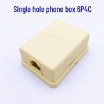 &Uuml;he auguga telefoniliini &uuml;henduskarp &ndash; 1 &uuml;hendus, 1 pistik Single hole 6P4C