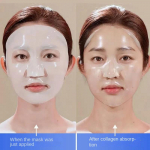 Kollageenipiima nahamask Kollageeni vananemisvastane tihe kortsudevastane kerge peeneteraline niisutav ja l&otilde;&otilde;gastav 10Pcs