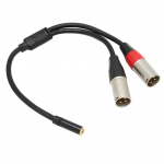 3,5 mm 1 8 kuni XLR mikrofoni kaabel Professionaalne tasakaalustatud kahe XLR isa kuni 3,5 mm emane stereokaabel