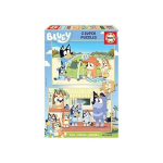 Puzzle en bois Bluey EDUCA - 50 pi&egrave;ces - Dessins anim&eacute;s et BD - Pour enfants de 4 ans et plus