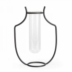 Vase en fer - soliflore amphore - style industriel