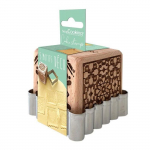 Kit tampon &agrave; biscuits - SCRAPCOOKING - Bois - 5 faces - Avec d&eacute;coupoir inox