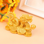 Hiina soodne draakoni kujuke vaigust skulptuur Kaunistus Kodukaunistus kuld