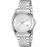 Gucci YA126407 G-Timeless H&otilde;bedane sihver Meeste k&auml;ekell 38