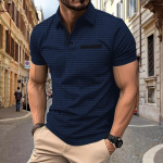 Suvine meeste polos&auml;rgi n&ouml;&ouml;biga Jacquard ruuduline lapiline meeste spordipolos&auml;rgid S