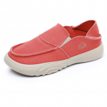 Naiste hingava platvormiga paadikingad Slip On Loafers Vabaajajalatsid Kerged Moc-Toe l&otilde;uendist kingad naistele Mugavad madala &uuml;laosaga kleidikingad 35 oranž