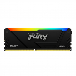 Kingston Kingston FURY lauaarvuti m&auml;lu DDR4 32GB x 1 tk Kingston FURY Beast RGB CL16 RGB LED Toote eluaegne garantii 3200MT/s KF432C16BB2A/32 must