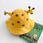 Cartoon Dot Baby Bucket M&uuml;ts Armas kaelkirjak v&auml;ikelaps Kalamees Kevad Suvi Lapsed &Otilde;hukesed Panama P&auml;ikesek&uuml;barad &Uuml;hev&auml;rvilised visiirid kollane