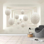 Moodne abstraktne tapeet Geomeetriline 3D loov ruum Fototapeet Elutuba Magamistuba Seinakleebis 200 cm(W) x 140 cm(H)